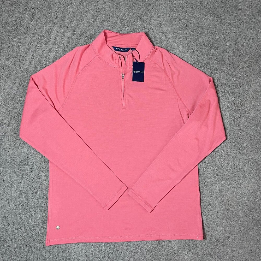 Peter Millar Excursionist Flex Performance Merino Wool Blend Pullover Men's L
